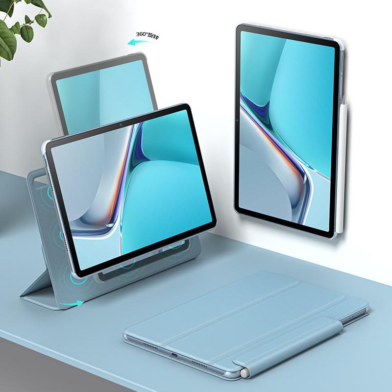 IPad Pro 11-inch Case 2021 Magnetic Detachable Hard Shell With 360 Rotating Stand Support Sleep/Wake Function