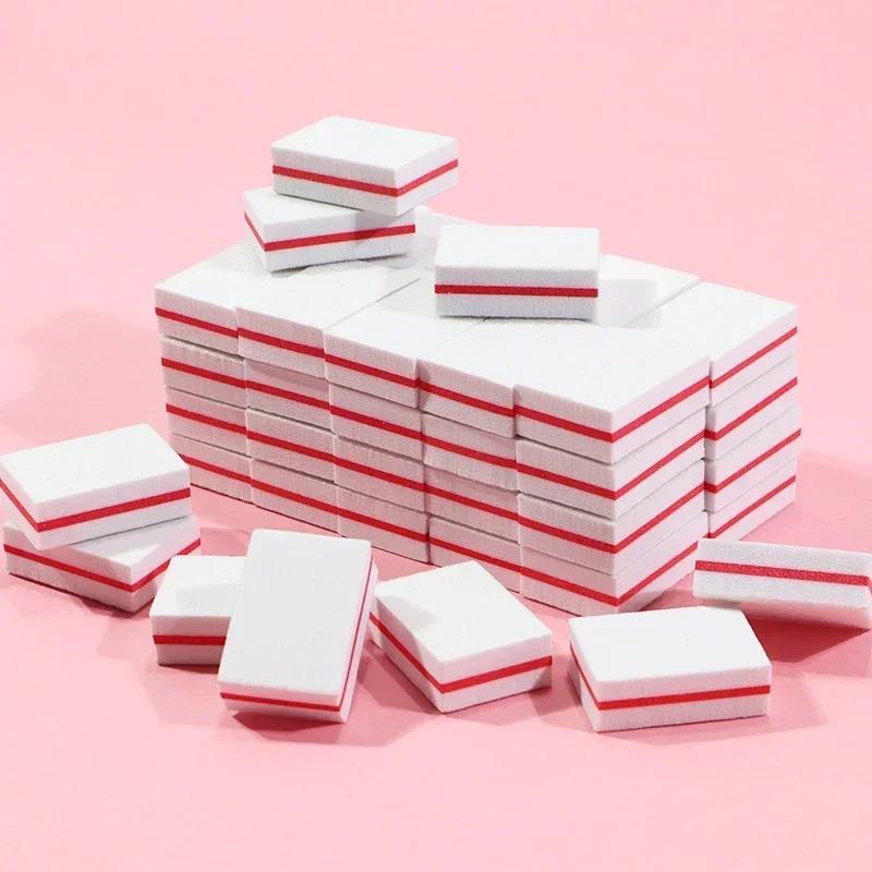 10-100PCS Mini Buffing Sanding Files Block Pedicure Care Nail Art Buffer Polish Manicure Pedicure Nail File Tools Nail Charm New