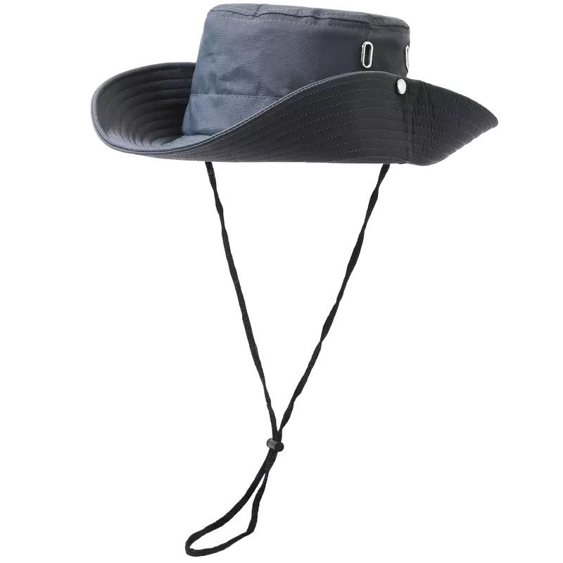 Japanese big eaves drawstring sunscreen fisherman's hat children summer outdoor breathable camping shading mountaineering fishing hat men