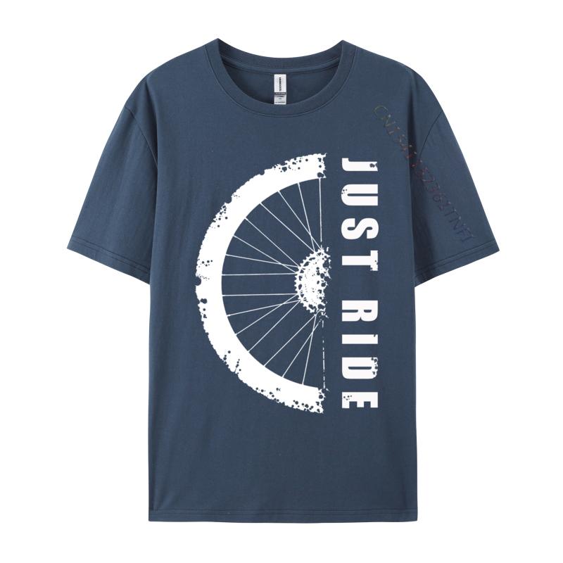 Just Ride MTB Mountainbike Einfacher Stil Baumwolle Unisex T-Shirt Comics Oberteile Hemden Neuankömmling Lässiges Oberteil T-Shirts