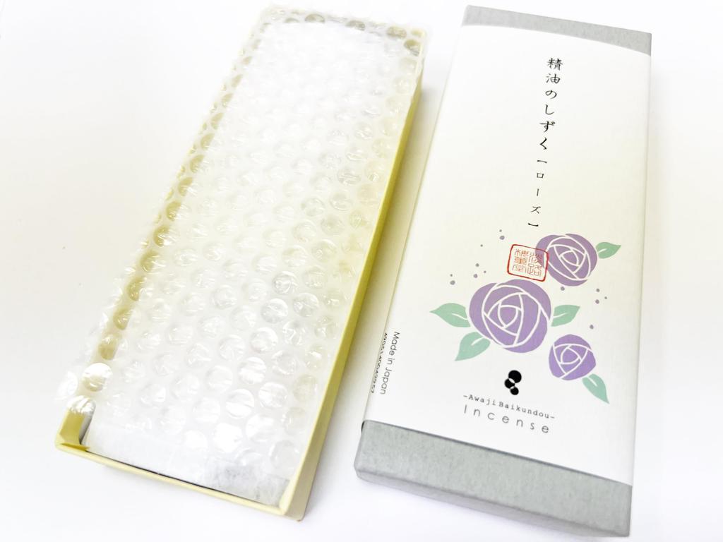 Awaji Umekundo Incense Aromatherapy Home Essential Oil Rose Natural Awaji Island Damask Rose Made In Amazon Sticks, Fragrance, Drops, (30g),