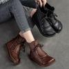 Women's Boots Spring Autumn  Retro Non-Slip Soft Bottom Flat Shoes Comfortable Soft Flat Shoes Women Ankle Boots