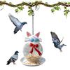 Bird Feeder Metal Cat Squirrel Proof Feeding Station Hangable Bird Feeder for Finch Garden Backyard Balcony Porch Patio Yard
