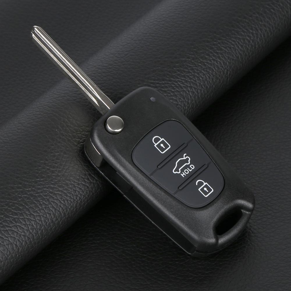 Replacement Remote Car Key Shell 3 BT Flip Folding Key Case For Kia K2 K5 Rio 3 Picanto Ceed Cerato Sportage For Hyundai