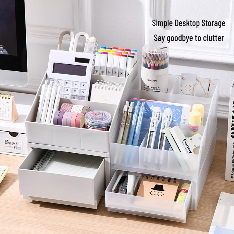 Schubladen-Stil Stapelbarer Schreibtisch-Organizer für Kosmetik & Schreibwaren