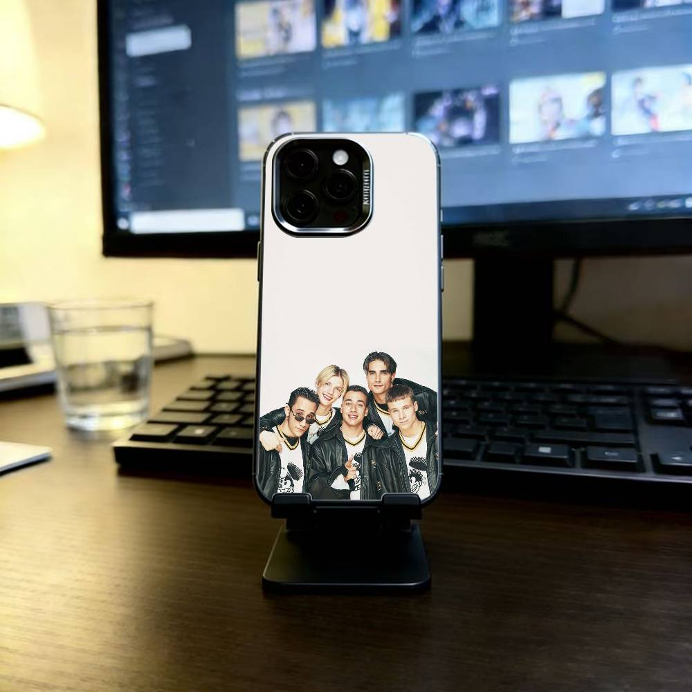 B-Backstreet Boys BSB Phone Case For iPhone 17,16,15,14,13,12,11 Plus,Pro Max,XS,Colorful Silver Black Cover