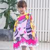 Large Cute Kids Hooded Bath Towel Cloak Cartoon Print Boys Girls Bathroom Beach Can Wear Super Absorbent Child Sunscreen Shawel