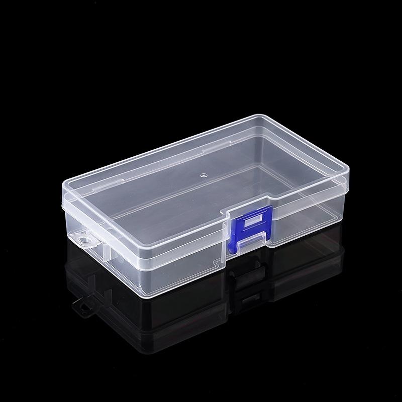 Transparent Keychain Plastic Empty Box Sample Box Components Fishing Gear Fish Hook Tool Storage Box Pp Jewelry Large Lock