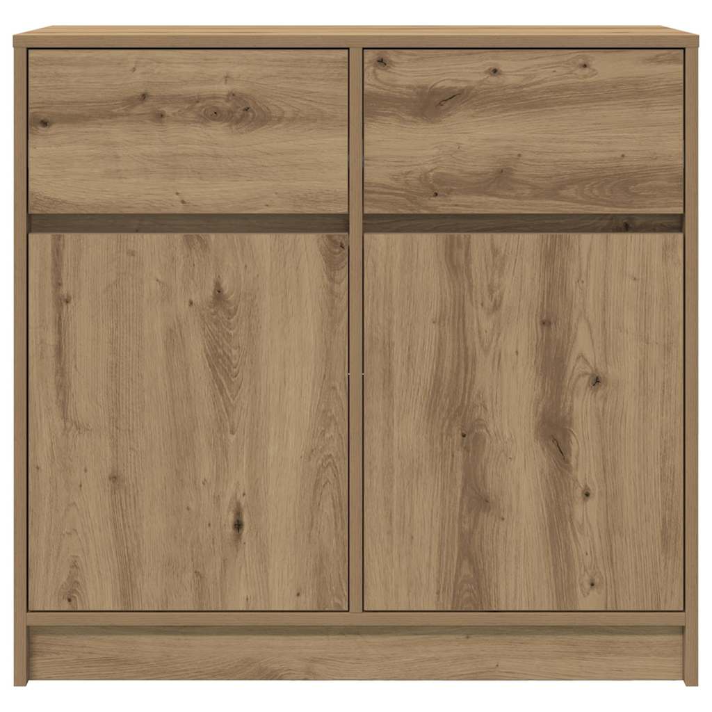 Sideboard with Drawer Artisan Oak Finish 80 x 34 x 76 cm Particleboard