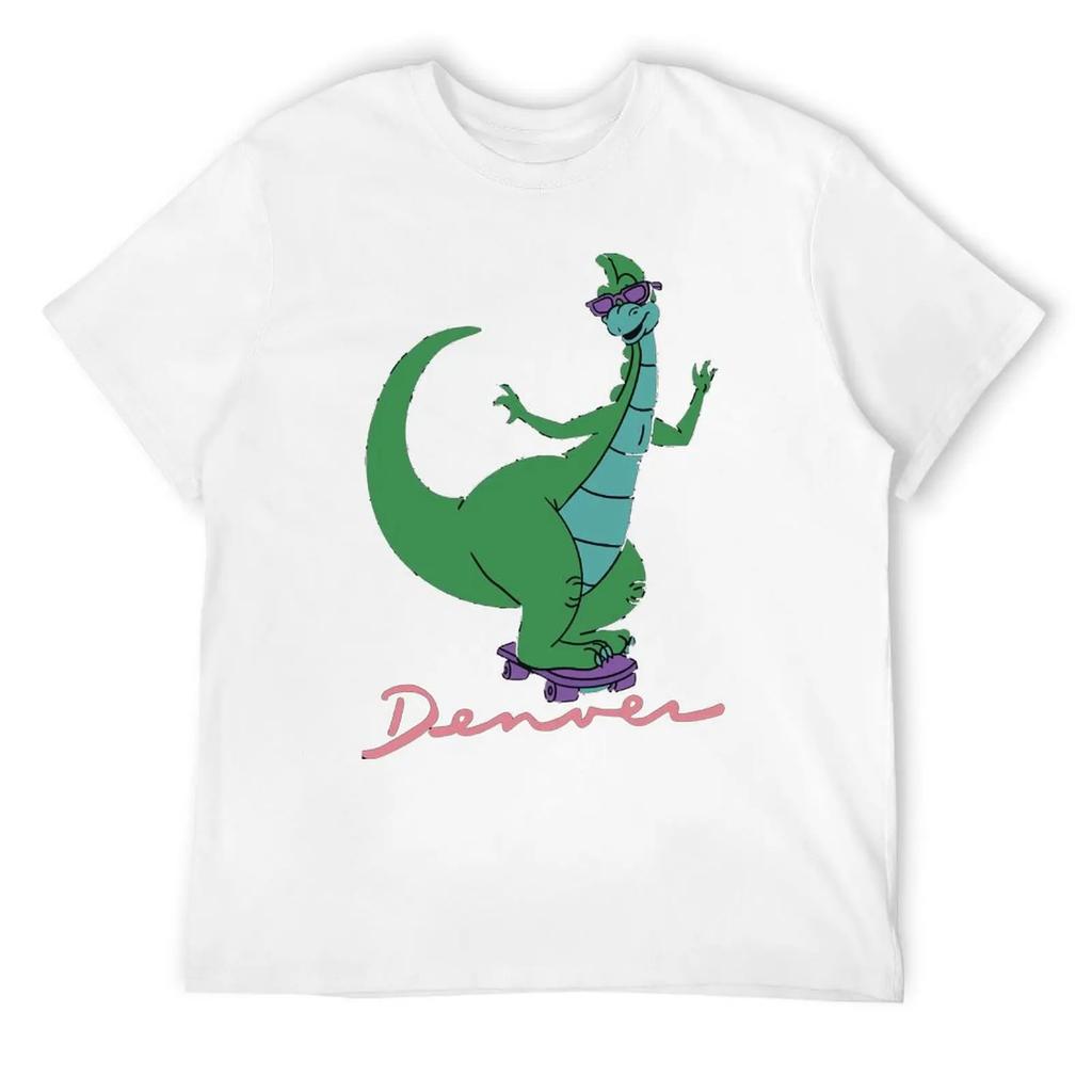 Denver The Last Dinosaur Mouse Pad For Sa T-shirt Harajuku Sport Top Tee Funny Graphic Travel Graphic USA Size