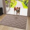 Olanly Washable Front Entry Doormats for Entryway Indoor Door Mat Non-Slip Absorbent Resist Dirt Entrance MatInside Floor Mats