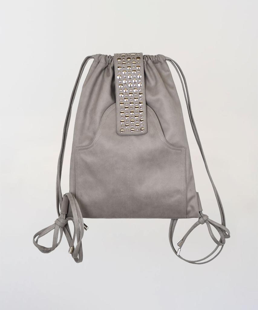 Yujeong Rivet String Bag (Light Gray)
