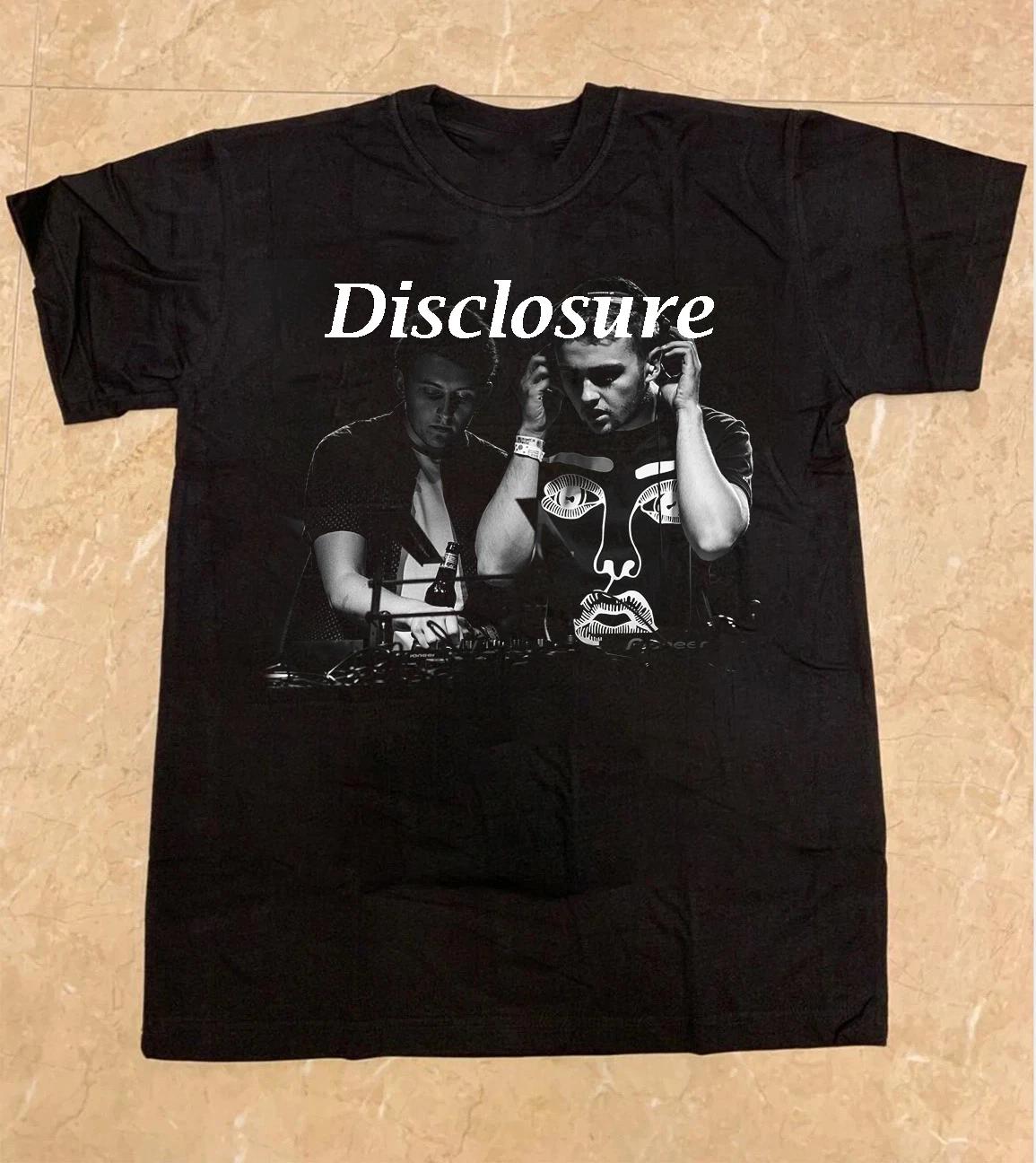 NEW Disclosure band Black Cotton Unisex All size S-5XL Gift Fans T-shirt HRL192 XS