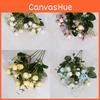 Small Simulated Rose Bouquet Multi Head Flower Bud Wedding Hotel Decoration Home
