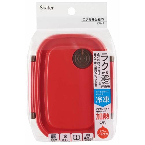 Skater Easy Light Lunch Box S Microwave Safe 430ml Red Seal Container Storage Container XPM3-A