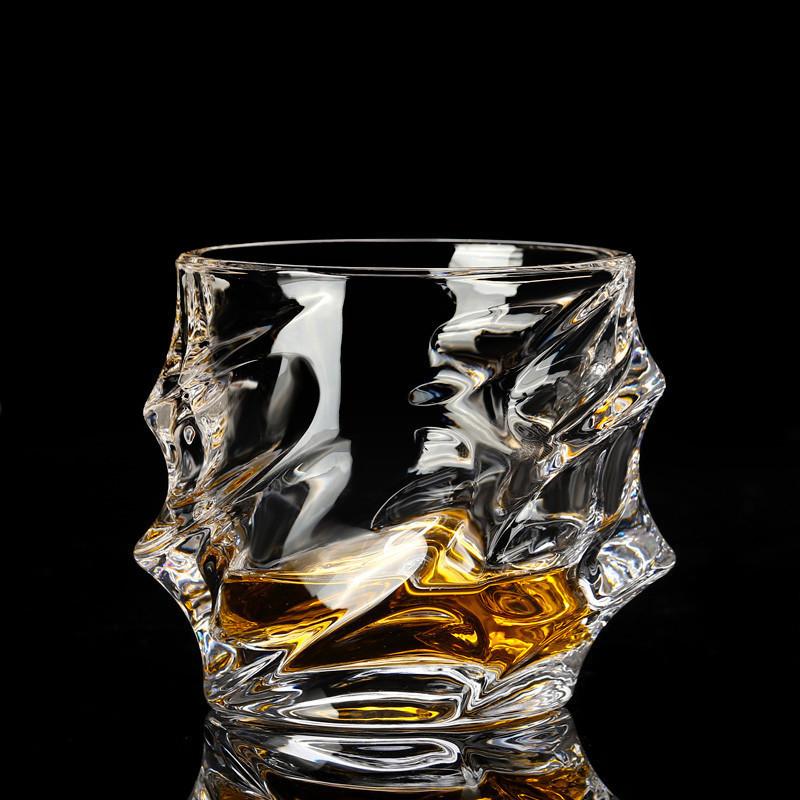 

Креативный стакан для виски для мужчин и женщин в барах, корейский, европейский, толстый хрустальный стакан для питьевой воды, сока, алкоголя, набор стаканов 1pcs
