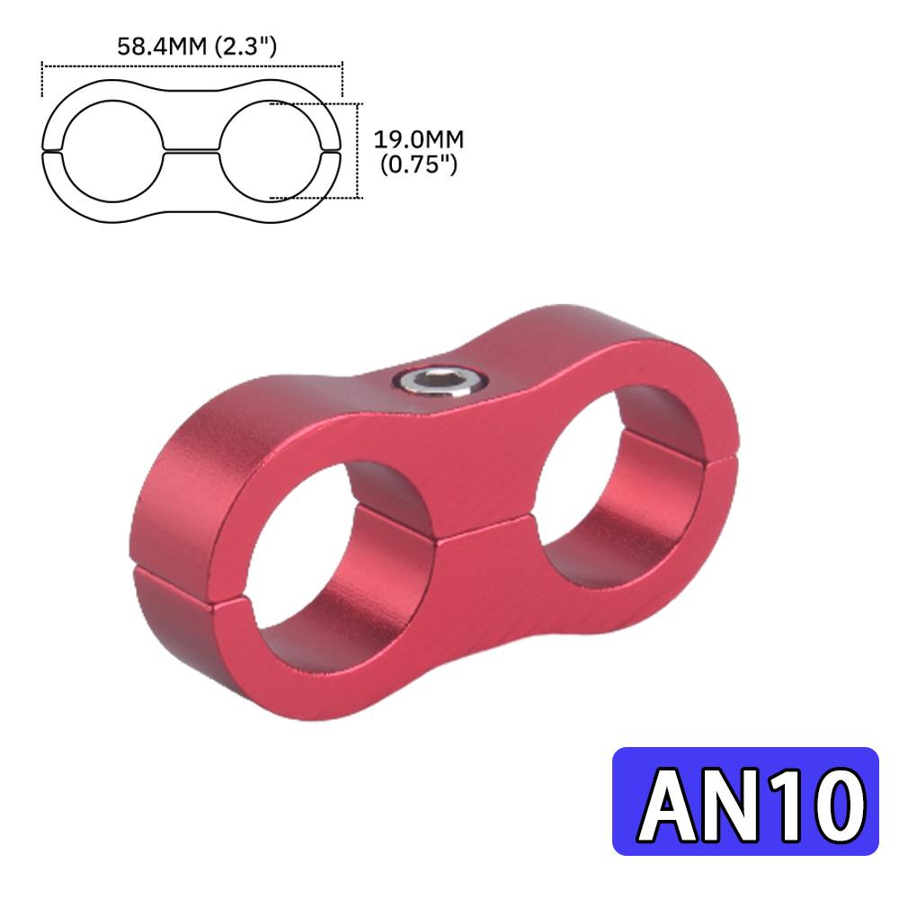 1PC Universal AN4 AN6 AN8 AN10 AN12 Aluminum Oil Fuel Water Hose Tube Separator Divider Clamp Aluminum Line Separator