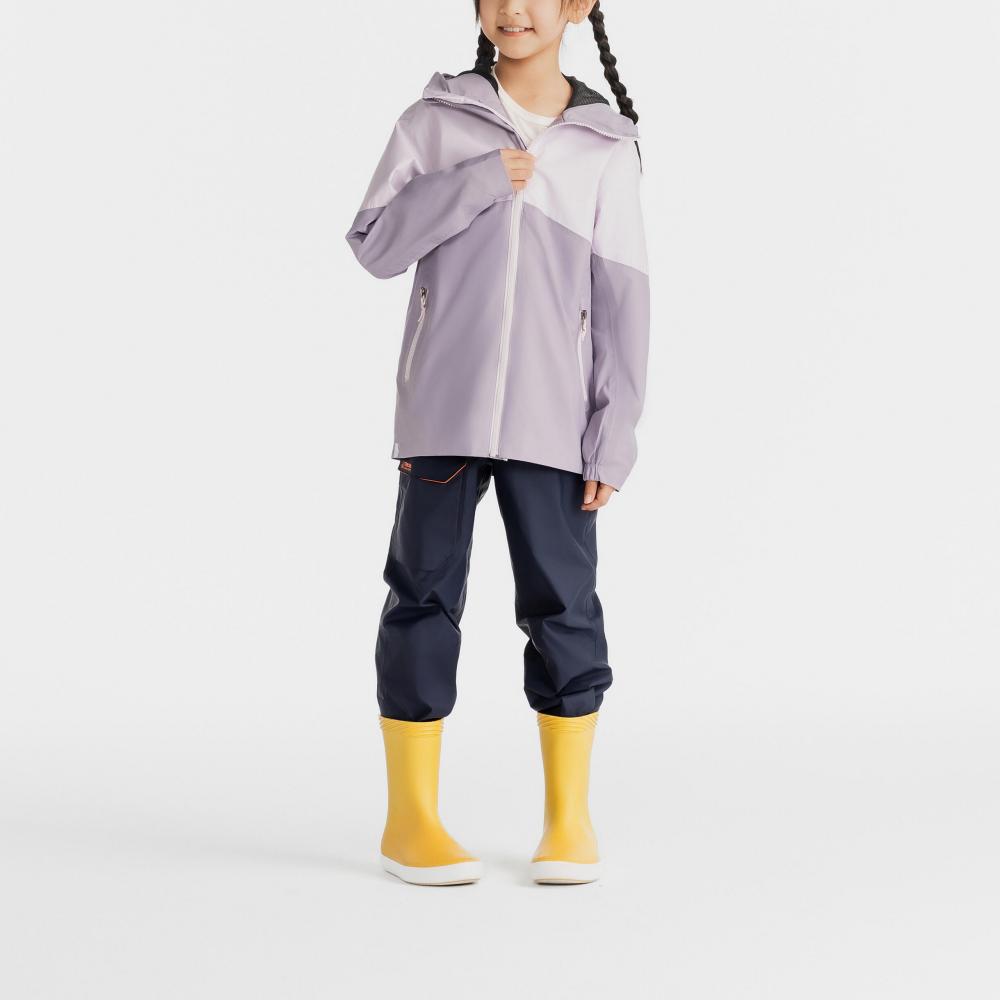 DECATHLON TRIBORD SAILING 100 Hooded Zipper Long Sleeve Jacket Purple Junior