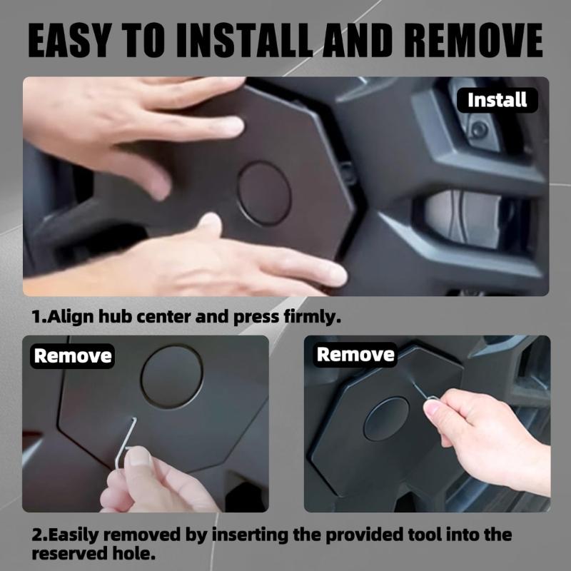 Replacement Wheel Caps Removable Full Coverage Center Hub Cover Wheel Hub Caps Truck Modified Accessories