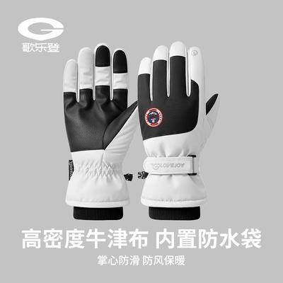 Winter Warm Skiing Gloves Cycling Outdoor Use Waterproof Anti-Slip Touchscreen Windproof Thick Fleece Lined