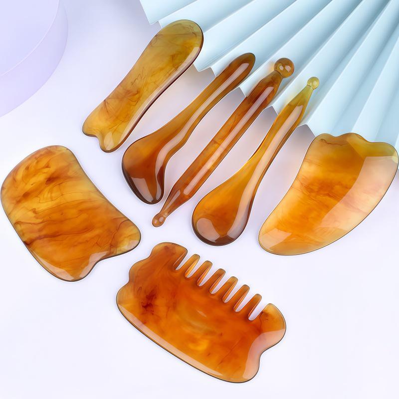 Facial Meridian Lifting Brush & Foot Acupoint Acupressure Pen Gua Sha Massager