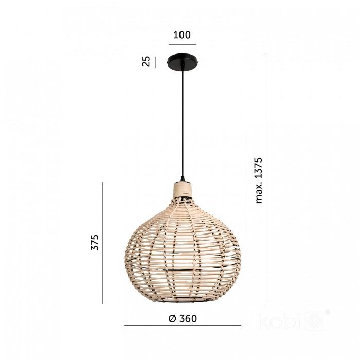 Decorative Braided Boho Hanging Lamp