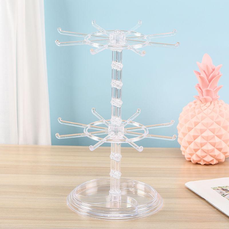 

Fashion Jewelry Display Stand Necklace Bracelet Earrings Ring Key Chain Accessories Hanging Storage Rack Counter Showcase Props чистый