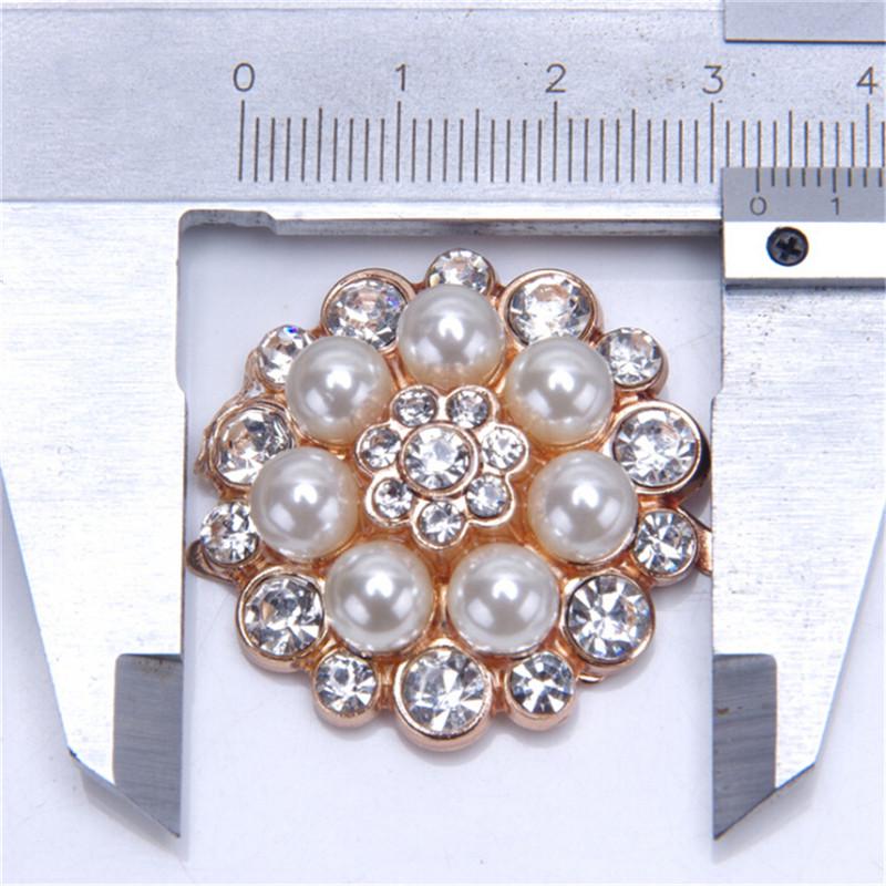 1 Stück Schuhclips Kunstperle Metall Braut Ballschuhe Schnalle Dekoration