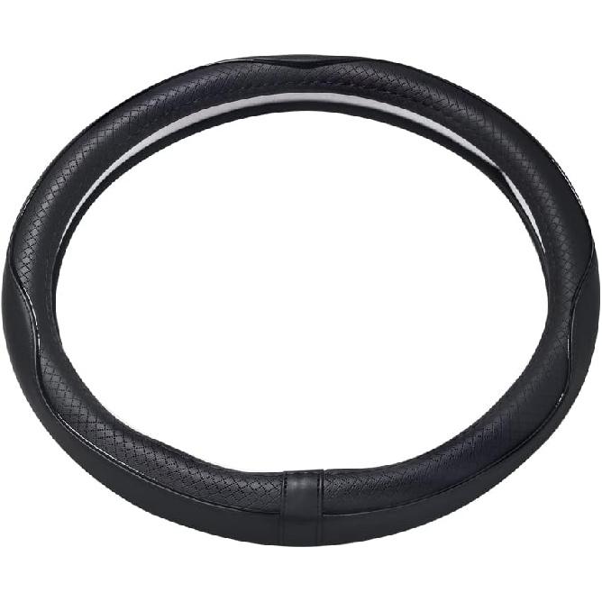 ESEWALAS Universal Car Steering Wheel Cover,Anti-Slip Leather Steering Wheel Cover,Sports Style Steering Wheel Protector,Car Interior Accessories
