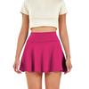 New Arrival Yoga Tennis Skirt Women's High Waist Slim Looking Sports Training Skirt Fake Two-Piece Fashion Tape Half-Length Pleated Skirt