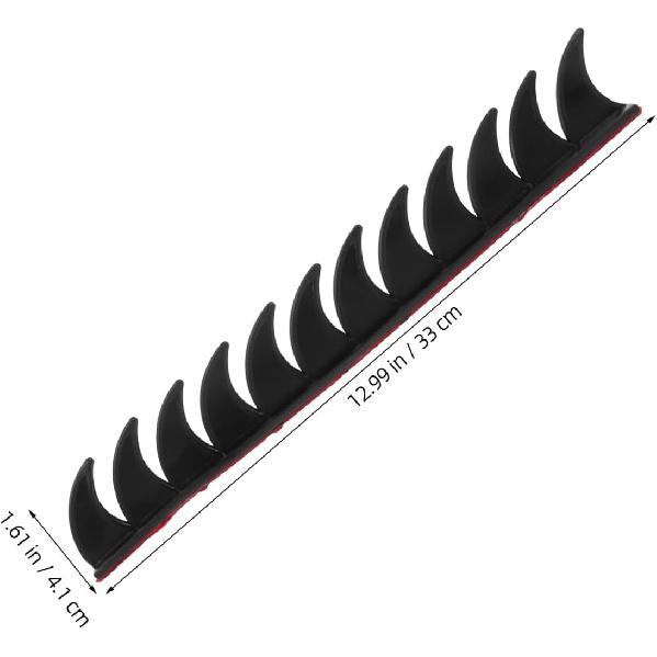 

Wakauto Motorcycle Helmet Sticker Spikes Patch Decoration for Personalized Helmet Decor Supplies (Black)