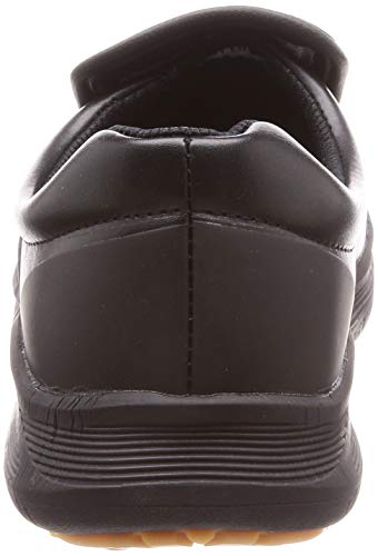 Simon SC117 Black, Size 28.0 cm, 3E, Slip-Resistant, Antibacterial, and Antifungal Kitchen Chef Shoes, Lightweight Work Shoes, Safety Sneakers