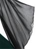 Gothic-Style Halloween Witch Dress with Swing Sleeves & Irregular Splicing