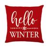 New Christmas Pillow Cover Festive Festive Polyester Printed Living Room Home Cushion Cover Bedroom Pillow