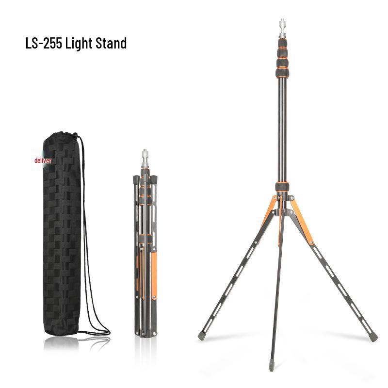 Foldable Carbon Fiber & Aluminum Outdoor Tripod Stand for Godox Flash Photography