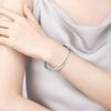 Zuyin 9999 Silk Peacock Bracelet, Pure Silver Bracelet, Light Luxury Double Layer 5201314 Valentine's Day Confession, Sending Girlfriend