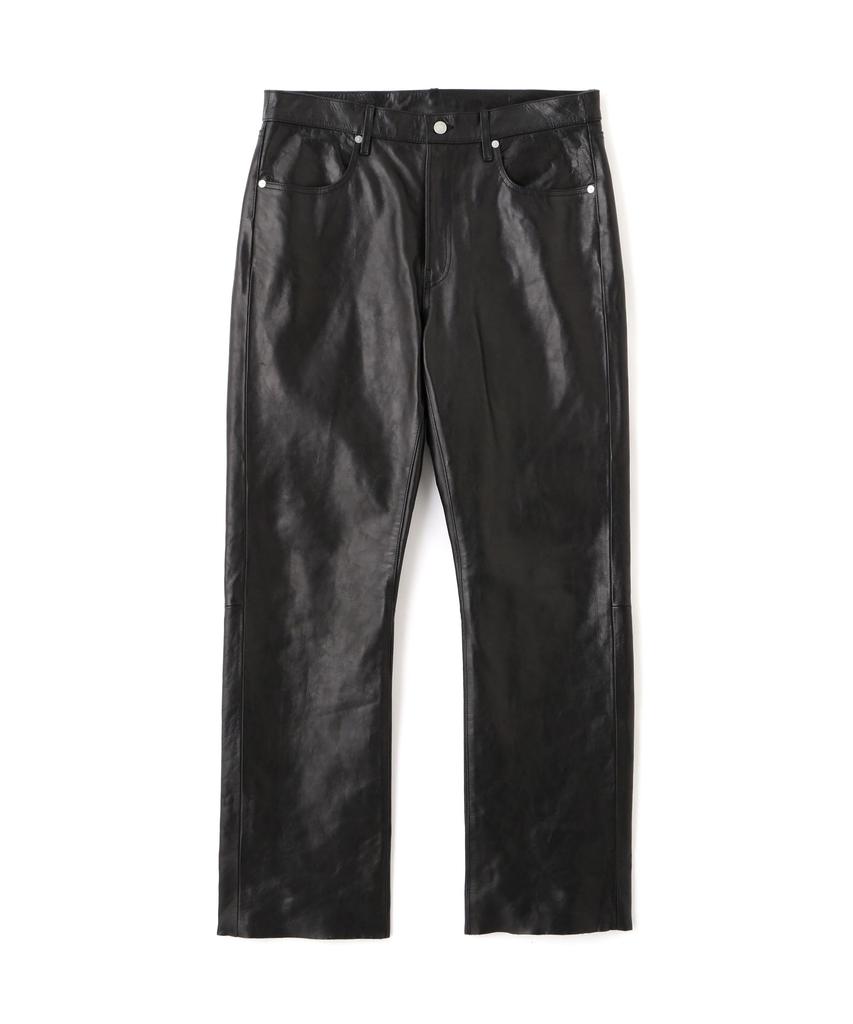 Schott LOT.025 LEATHER PANTS Men's Leather Pants Size 30 010 Black 782-5915002