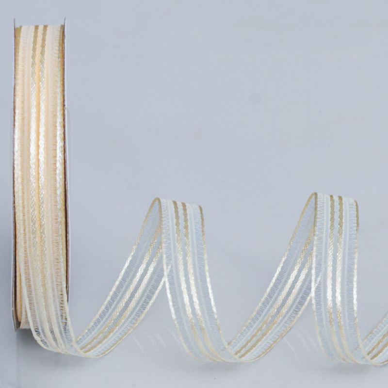 Elegant and Exquisite Vertical Transparent Mesh Ribbon Handmade DIY Flower Cake Gift Hair Decoration Bow Colorful Ribbon Crafts Making Ribbons