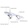 Fishing Bait Vivid Mirror Polished Metal Tip Point Barb Design Artificial Bait for Angling