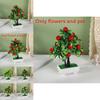 Faux Fruit Tree Decorative Display For Living Room Photography Props Rich Foliage Collection