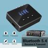 2 In 1 Bluetooth 5.4 Receiver Transmitter AUX 3.5mm Jack RCA Optical Coaxial Handsfree Call Wireless Audio Adapter For TV Car Speaker