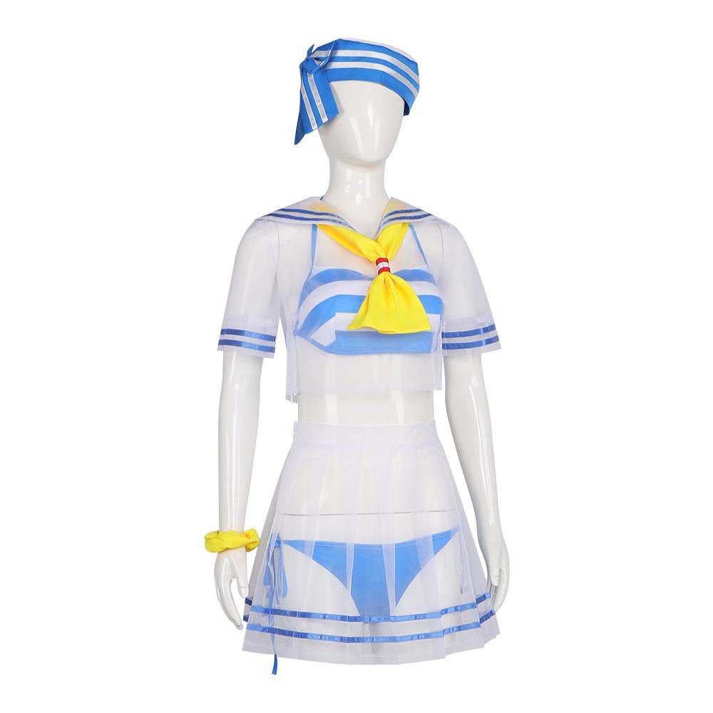 Re Life In A Different World From Zero Cosplay Costume Sailor Swimsuit For Anime Role Play Summer