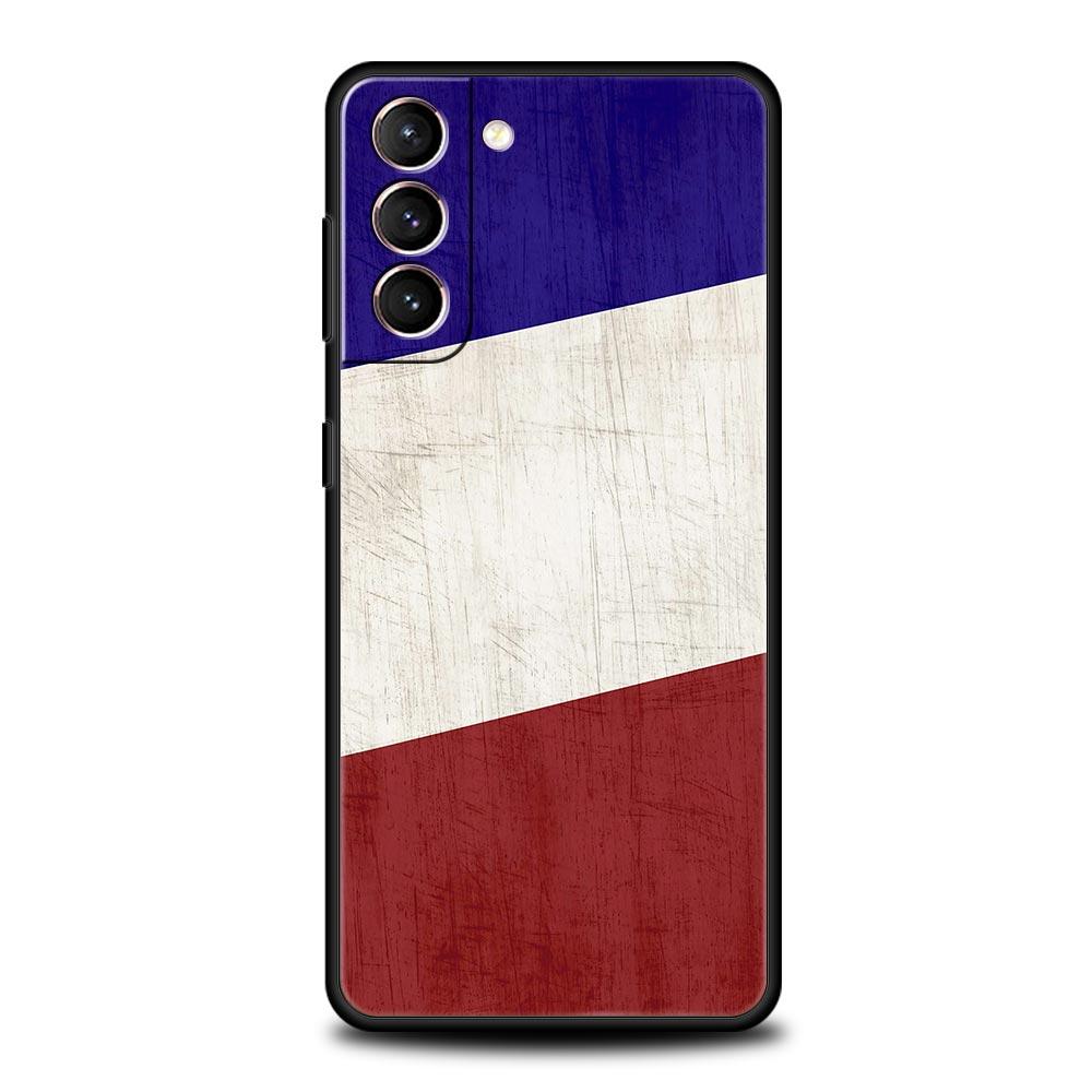 Custodia per Telefono Calcio Bandiera Francia Parigi Per Samsung Galaxy S24 S23 S22 5G S20 Ultra S21 FE S10 S9 Plus S10E S8 Lite 20 Cover Morbida
