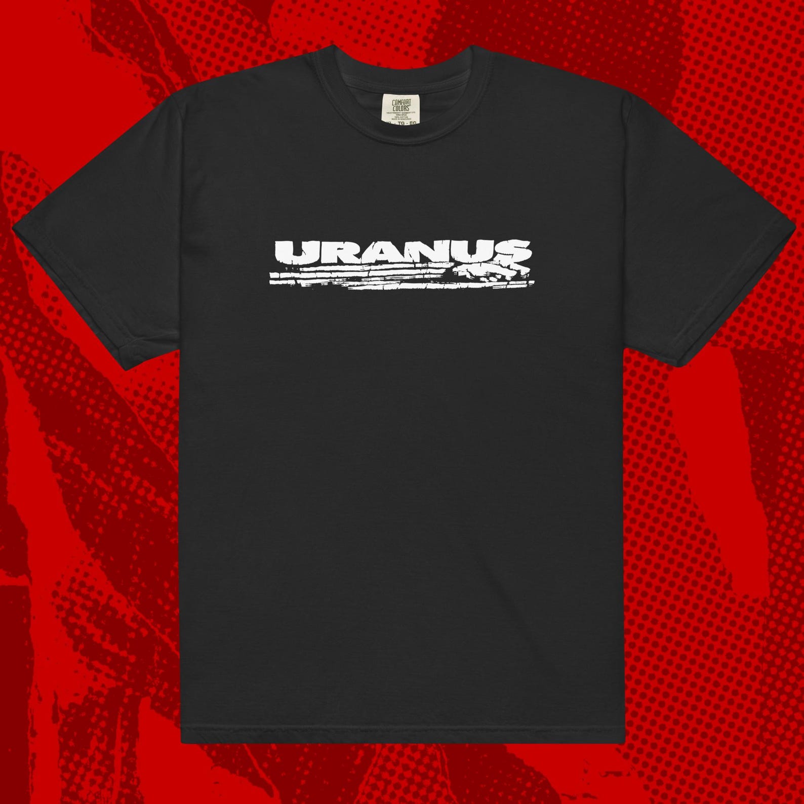 Uranus Logo T-Shirt | His Hero Is Gone Crust Hardcore Punk Tragedy L