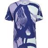 Adidas Originals Adiplay All Over Print Soft Short Sleeve T-Shirt Men Tops Gray-Purple White HC2132