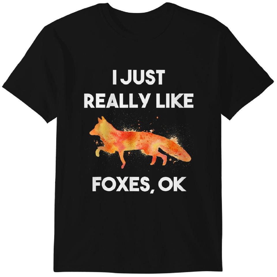 

I Just Really Like Foxes Ok Funny T-Shirt Classic T-shirt 3XL