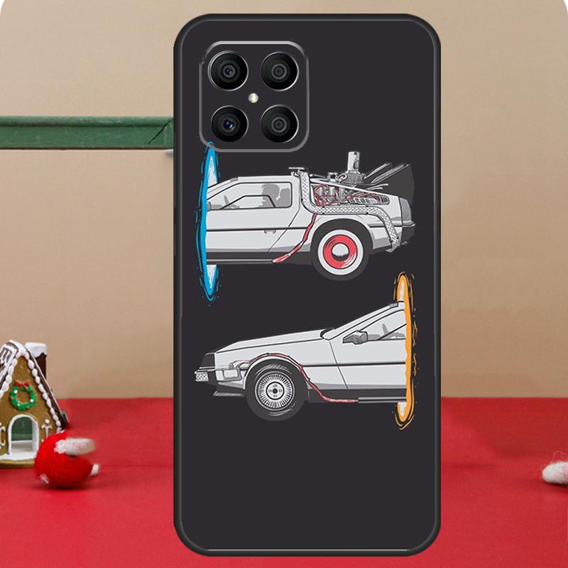 Retro Back To The Future For Huawei P30 P60 Pro P20 P40 P50 P Smart Z Nova 5T Honor 70 50 X8 X9a Magic 5 Lite Case