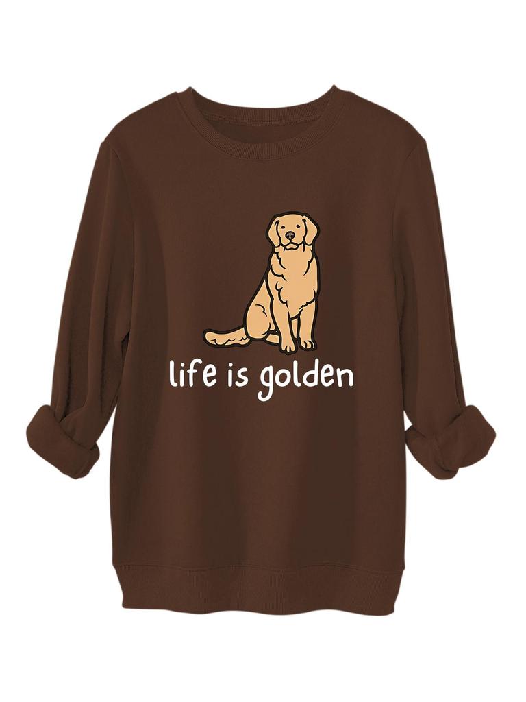 Stylish Cozy Thick Warm Plush Hoodie with Round Neck and Long Sleeves