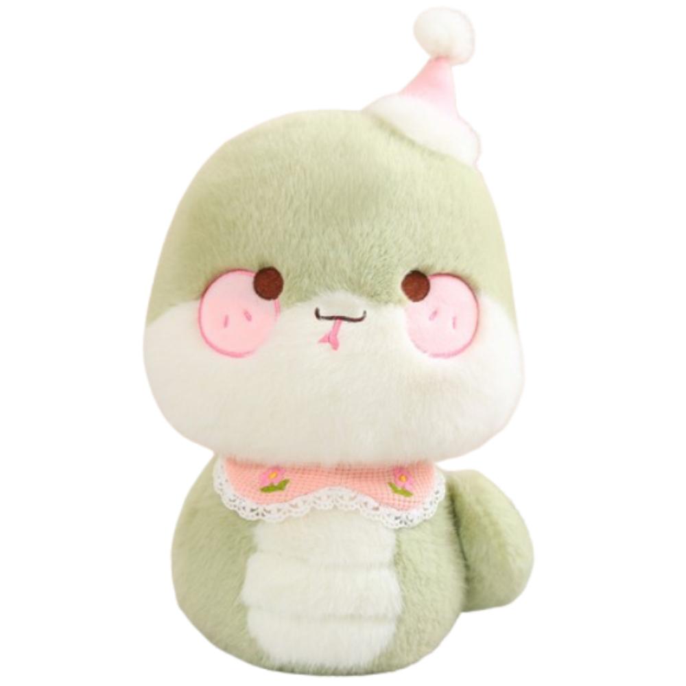 Stuffed 2025 Snake Year Mascot Toy Soft Lucky Snake Plushies Doll  Company Annual Meeting