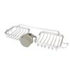 Soap Drainer Shelf Basket Organizer Space Aluminum Faucet Holder Multifunction Sink Drain Rack Sponge Storage Double Slot